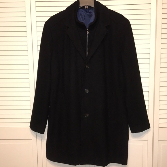 Tommy Hilfiger Other - Tommy Hilfiger Wool Blend Top Coat with Bib 44R